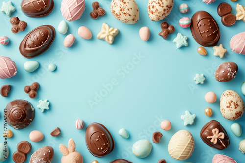 Delicious Easter Delights in Chocolate Frame