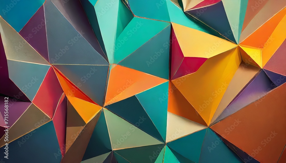 Polygon Wallpaper with Vibrant Texture 4k Polygon Wallpaper with Vibrant Texture 4k