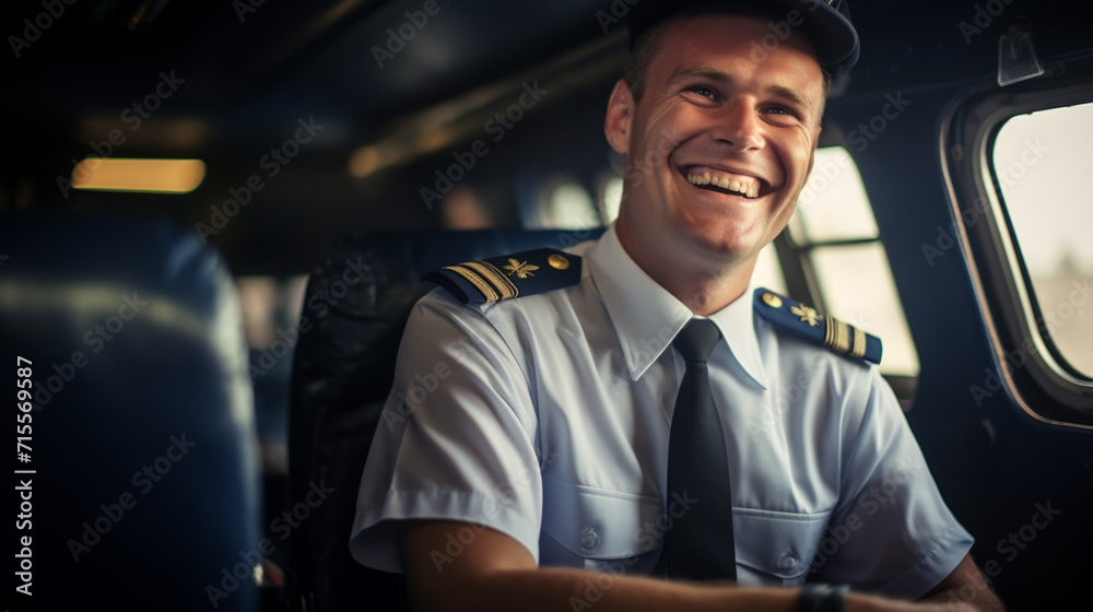 Unrecognizable female pilot on the cockpit of an aircraft Unrecognizable female pilot on the cockpit of an aircraft