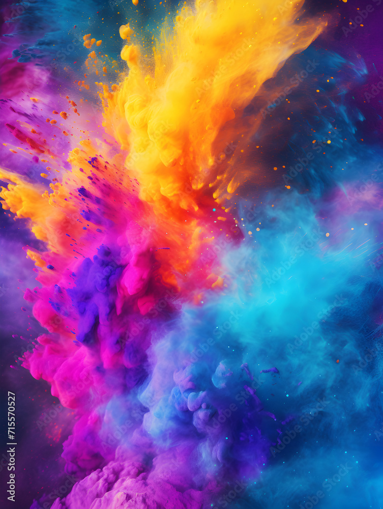 Abstract colorful smooth cloud background, holi festival celebration concept Abstract colorful smooth cloud background, holi festival celebration concept