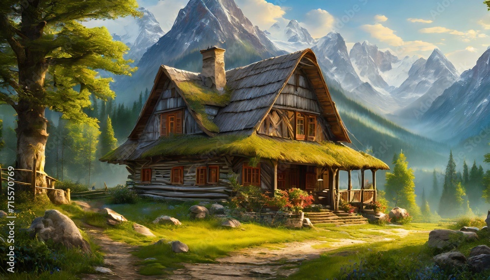 Fototapeta premium house in the forest