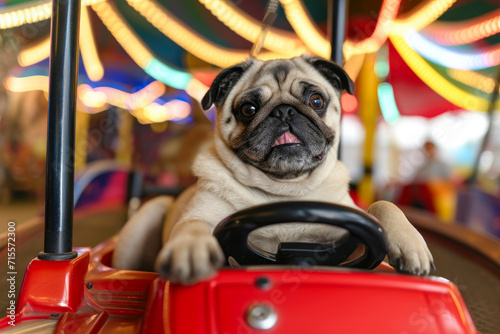 Furry Chauffeur: Pug's Selfie Stick Cruise