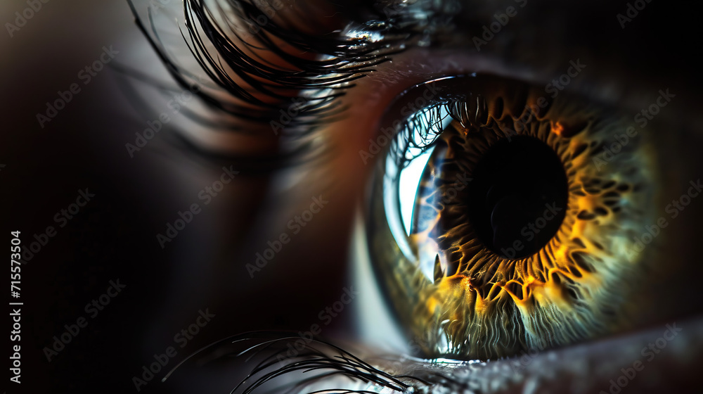 The human eye up close is a celestial ballet of emotion. Its intricate ...