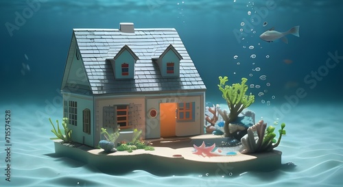 house in the sea