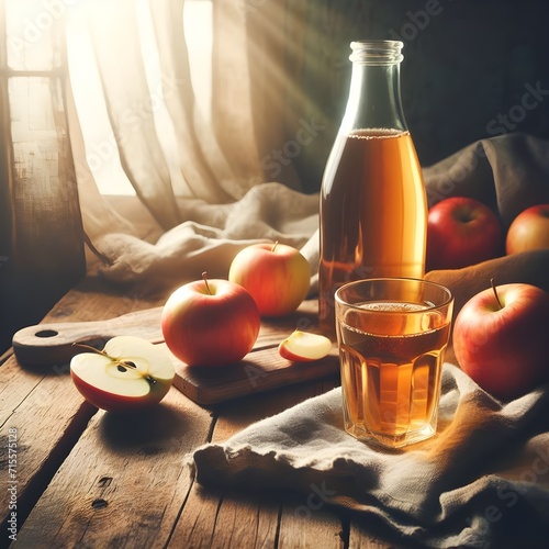 apple juice and apple