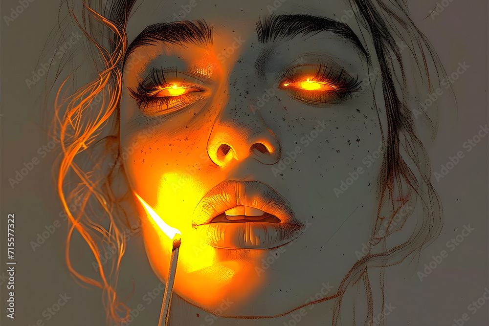Lichtspiel der Eleganz: Bleistiftzeichnung eines Frauenportraits mit beeindruckendem 3D Lichteffekt, eine kreative Fusion von traditioneller Kunst und modernem Design auf Adobe Stock Lichtspiel der Eleganz: Bleistiftzeichnung eines Frauenportraits mit beeindruckendem 3D Lichteffekt, eine kreative Fusion von traditioneller Kunst und modernem Design auf Adobe Stock