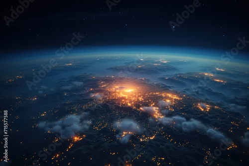Earth from space showing the beauty of space exploration