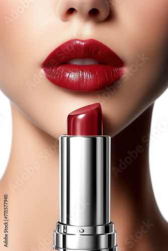 Woman With Red Lipstick