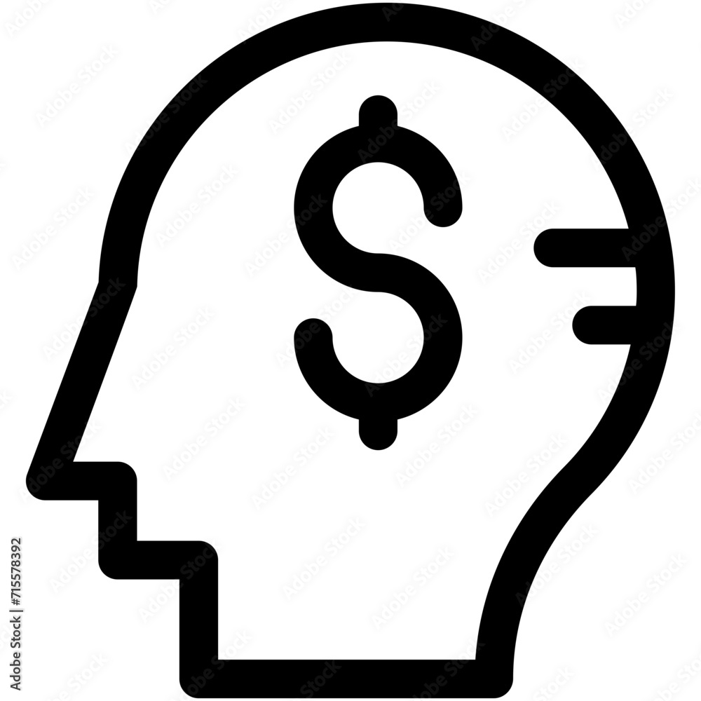 Business Mind Vector Icon Business Mind Vector Icon