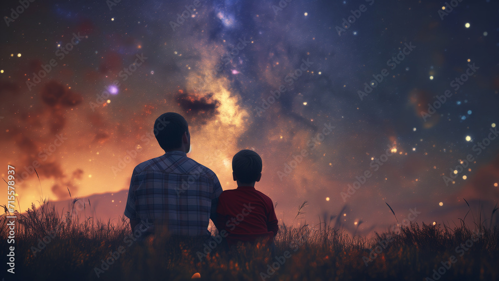 Stargazing Together: A Father and Son’s Cosmic Journey Stargazing Together: A Father and Son’s Cosmic Journey