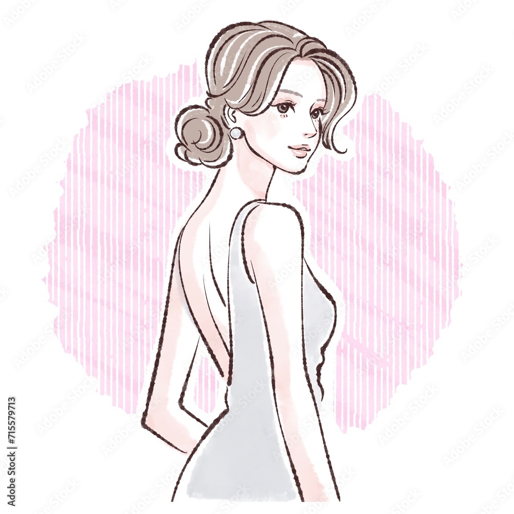 女性・女の子のイラスト素材 女性・女の子のイラスト素材