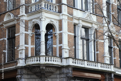 Amsterdam Spui Building Exterior Close Up, Netherlands