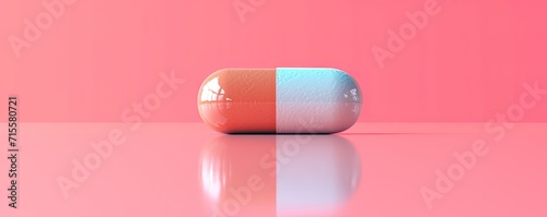 Capsules symbolizing medicine and pill essentials in health and pharmacy painkiller and medication merging with antibiotic essence drugs and vitamins united for prescription in pharmaceutical backdrop photo