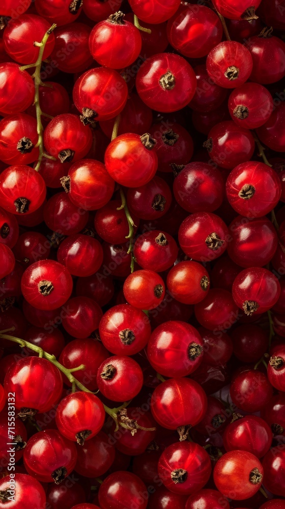 Close Up of a Bunch of Red Berries