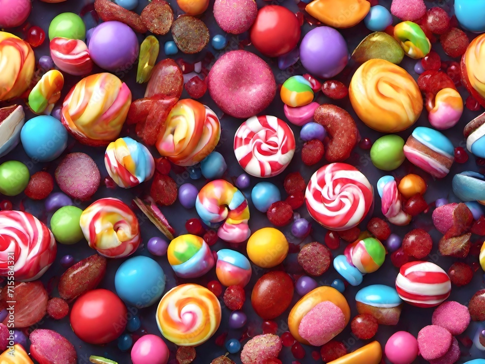 Candy Pattern Background Very Cool