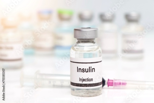 Insulin in a vial, Chemicals used in medicine