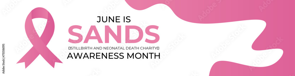 Sands (stillbirth and neonatal death charity) awareness month. Every june stillbirth awareness concept for banner, poster, flyer, brochure, cover, backdrop, card and background design. vector Sands (stillbirth and neonatal death charity) awareness month. Every june stillbirth awareness concept for banner, poster, flyer, brochure, cover, backdrop, card and background design. vector