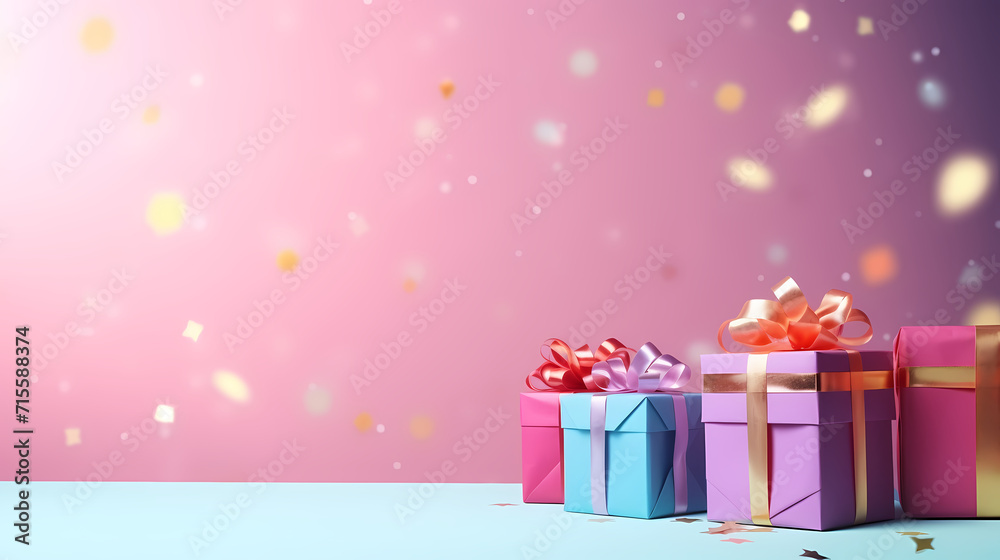 Gift background for birthdays, holiday anniversaries, Valentine's Day and weddings Gift background for birthdays, holiday anniversaries, Valentine's Day and weddings
