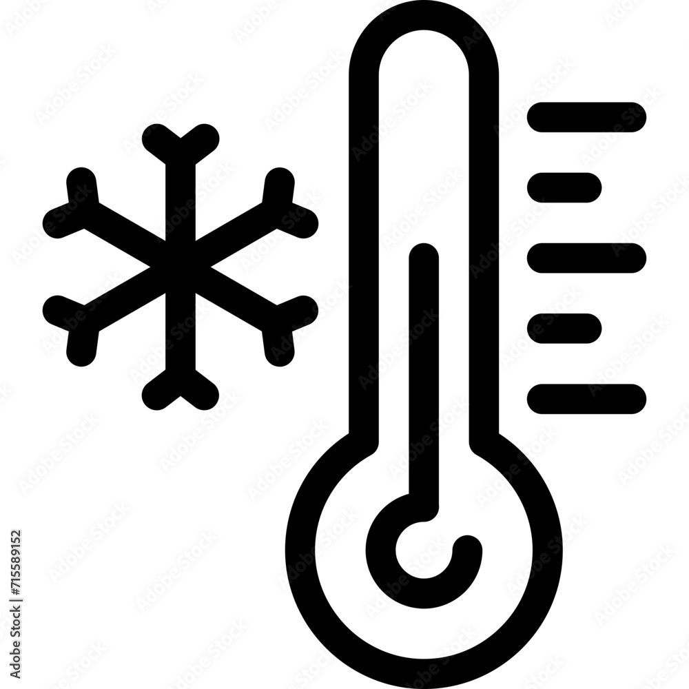 Thermometer Cold Temperature Icon Thermometer Cold Temperature Icon