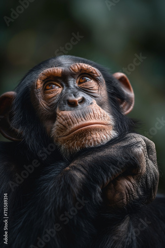 Chimpanzé - Papel de paredee © Vitor