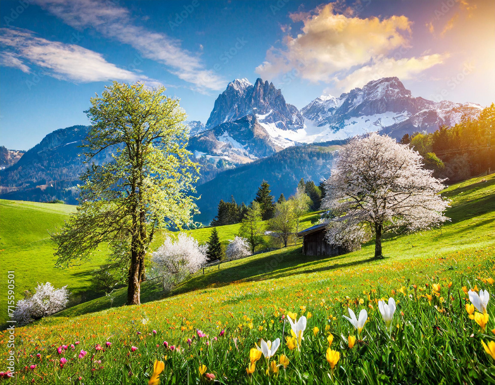 Meadow Magic: A Spring Symphony in the Alps