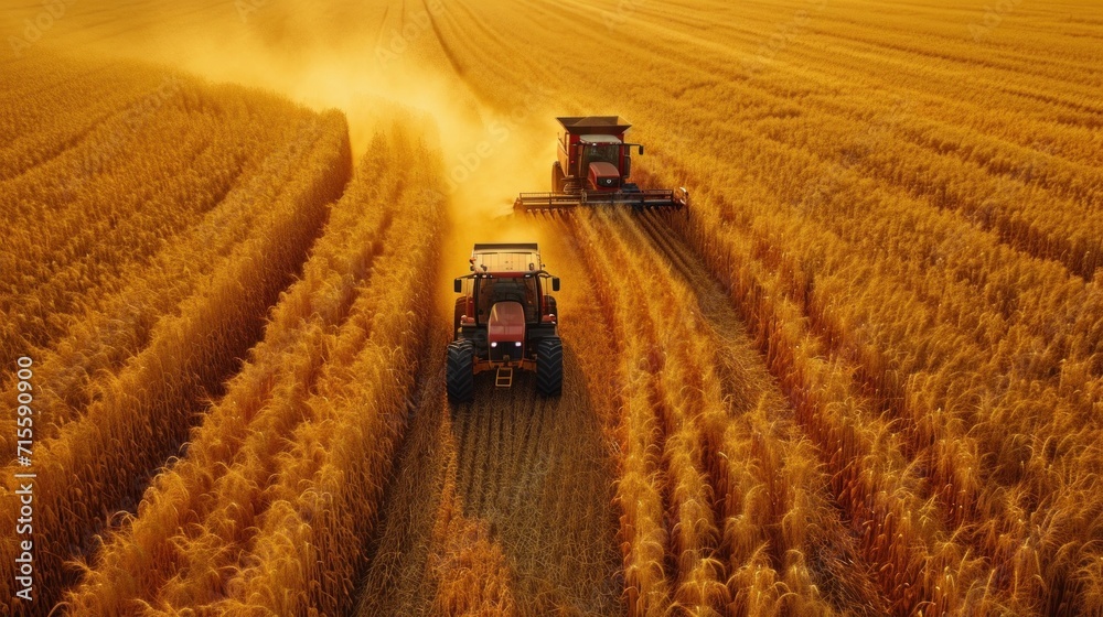 combine harvester working on a field combine harvester working on a field