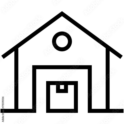 Warehouse Vector Icon