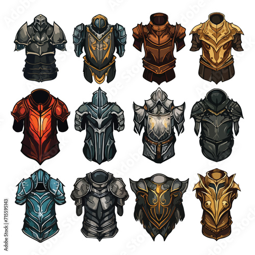 armor vector design illustration isolated on white background
