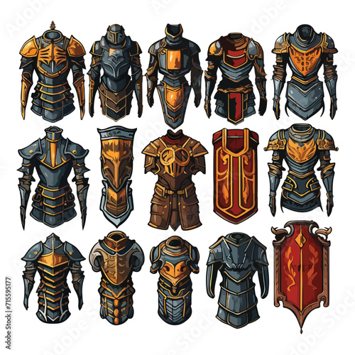 armor vector design illustration isolated on white background
