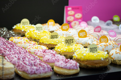An evocative image captures the essence of Dots Original Pastry Donut