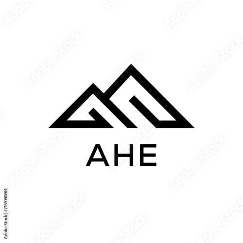 AHE Letter logo design template vector. AHE Business abstract connection vector logo. AHE icon circle logotype. 