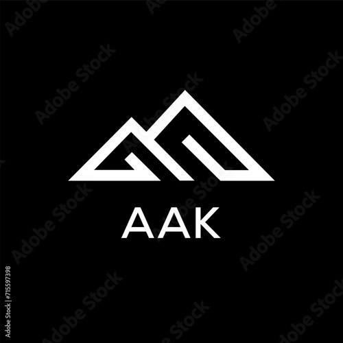 AAK Letter logo design template vector. AAK Business abstract connection vector logo. AAK icon circle logotype. 