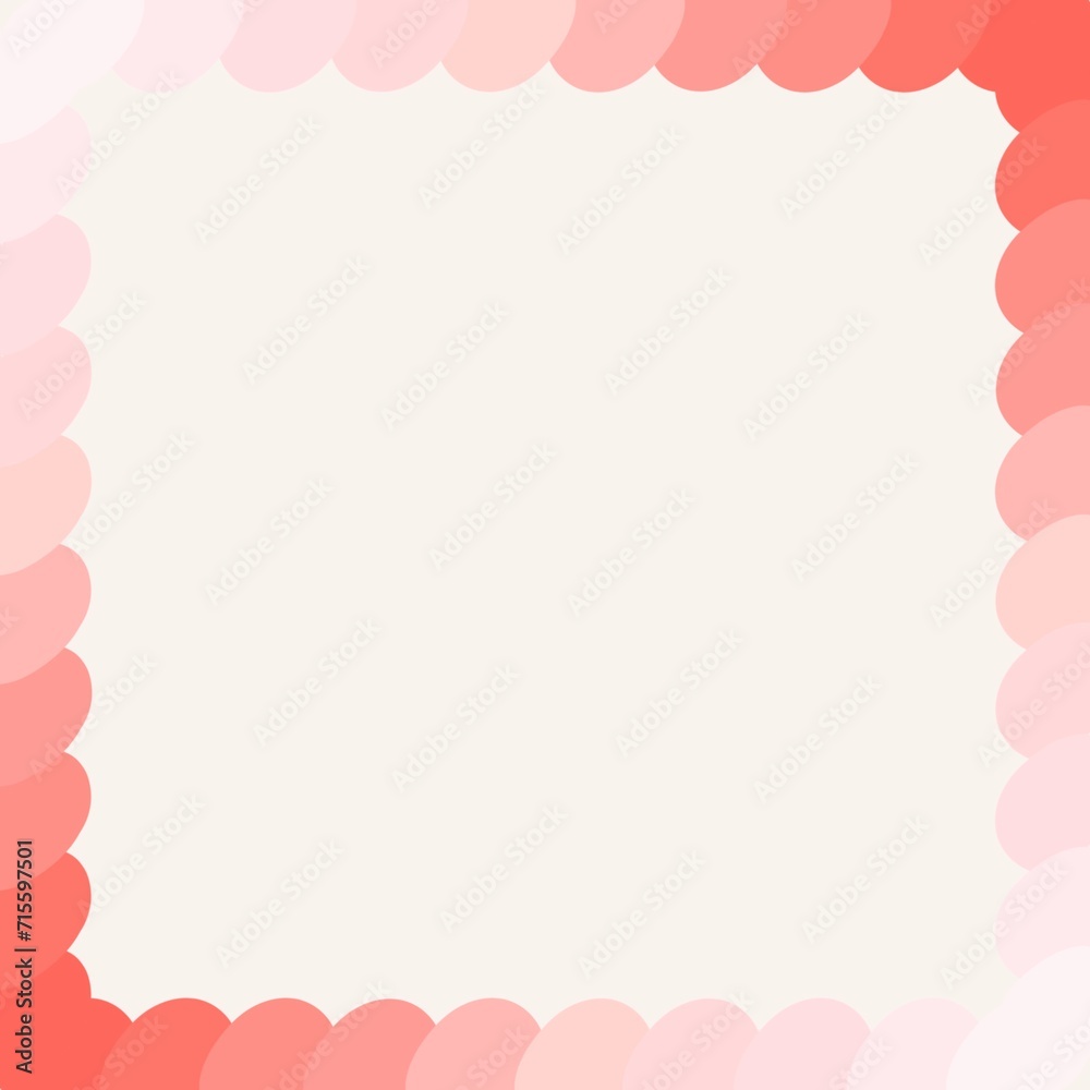Curved frame with rose gradient Curved frame with rose gradient