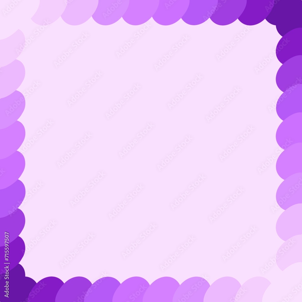 Curved frame with purple gradient