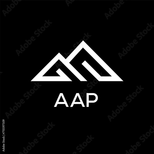 AAP Letter logo design template vector. AAP Business abstract connection vector logo. AAP icon circle logotype. 