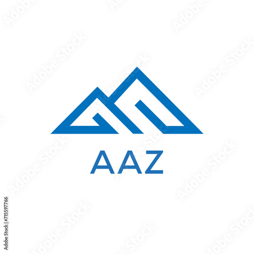 AAZ Letter logo design template vector. AAZ Business abstract connection vector logo. AAZ icon circle logotype. 