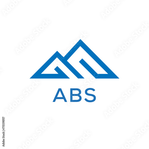 ABS Letter logo design template vector. ABS Business abstract connection vector logo. ABS icon circle logotype. 