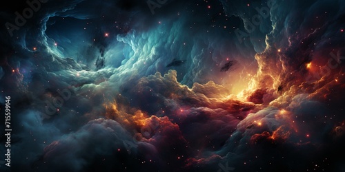 Night sky - Universe filled with stars, nebula and galaxy © Ivan