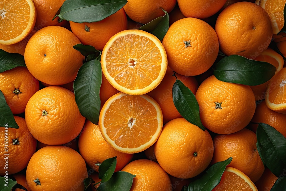 Many orange presenting vibrant array of fresh juicy and organic appeal embodying healthy vitamins in sweet and ripe background of citrus nature ideal for vegetarian diet leaves accentuating freshness Many orange presenting vibrant array of fresh juicy and organic appeal embodying healthy vitamins in sweet and ripe background of citrus nature ideal for vegetarian diet leaves accentuating freshness