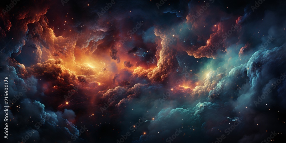 Night sky - Universe filled with stars, nebula and galaxy Night sky - Universe filled with stars, nebula and galaxy
