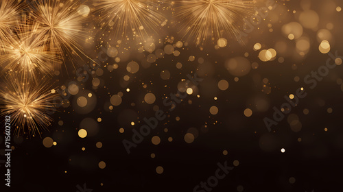 Beautiful fireworks background at night for holiday decoration