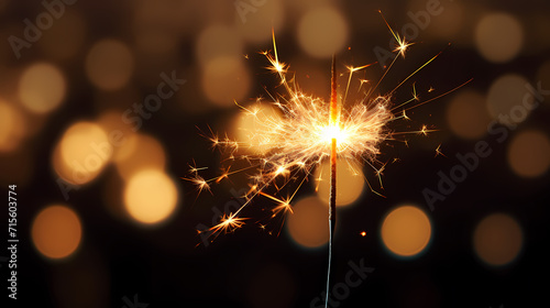 Beautiful fireworks background at night for holiday decoration