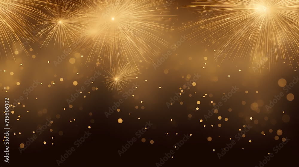 Happy New Year, burning fireworks with bokeh light background Happy New Year, burning fireworks with bokeh light background
