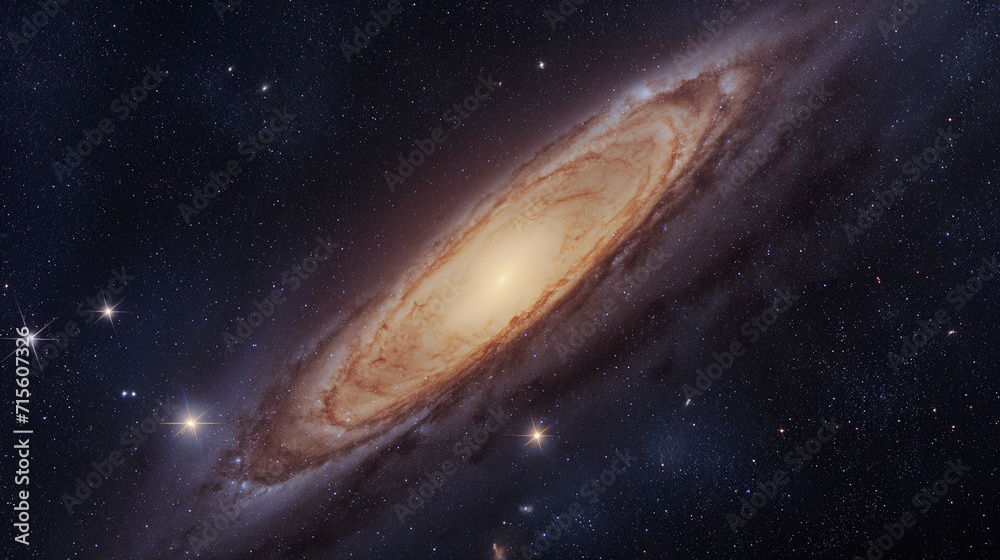 Naklejka premium Andromeda Galaxy, Space, Galaxy, Star’s , Nebula