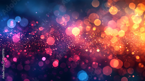 Colorful bokeh background illustration perfect for summer party or outdoor celebration.