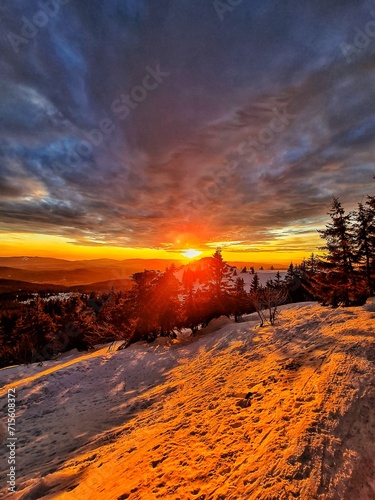 sunset on the Mountain 