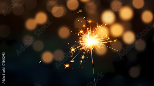 Beautiful fireworks background at night for holiday decoration