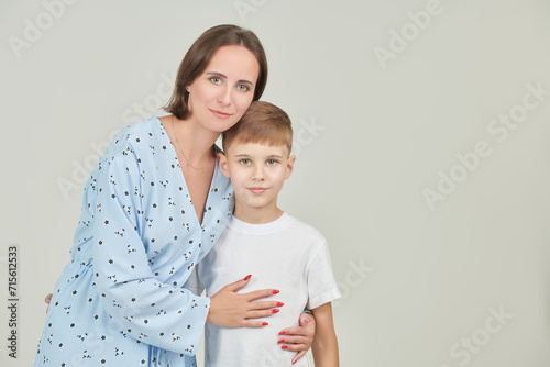 mother with son