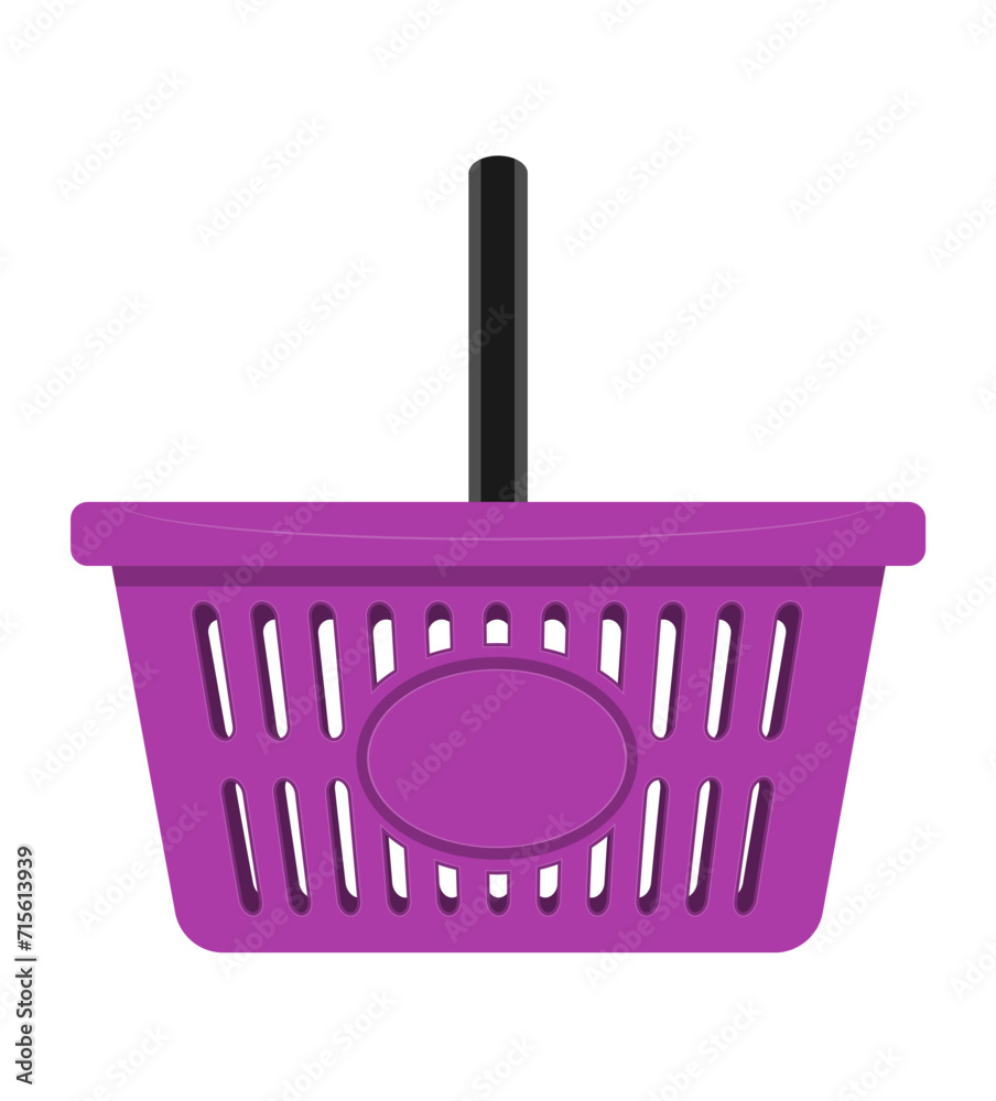 plastic shopping basket for the store stock vector illustration plastic shopping basket for the store stock vector illustration