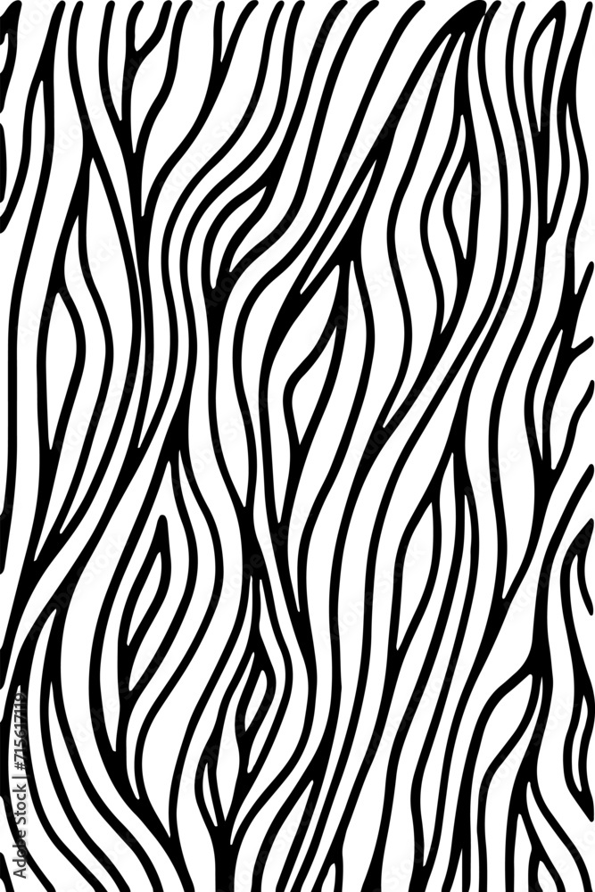 Naklejka premium Flowing black lines on a white background vector 10 eps